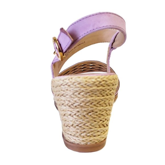 Lucca Lane Haldene Leather Wedge Sandal - Picture 3 of 8